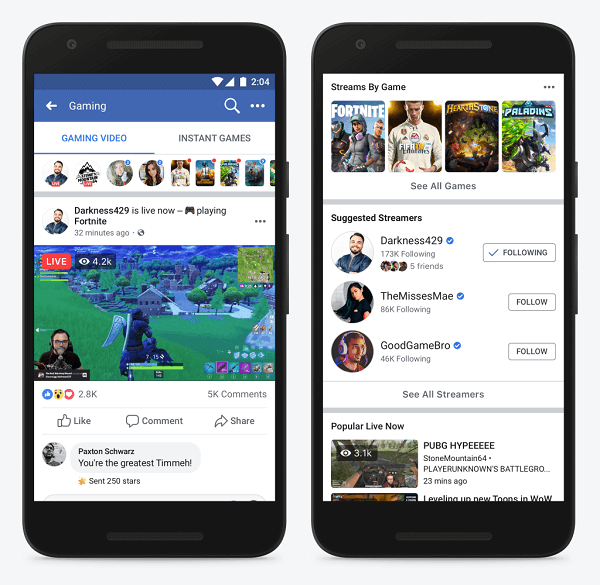 Το Facebook ανακοίνωσε το Level Up Program, ένα νέο πρόγραμμα ειδικά για αναδυόμενους δημιουργούς παιχνιδιών και έκανε το ντεμπούτο του σε ένα νέο μέρος για άτομα από όλο τον κόσμο για να ανακαλύψουν και να παρακολουθήσουν ροές βίντεο gaming Facebook.