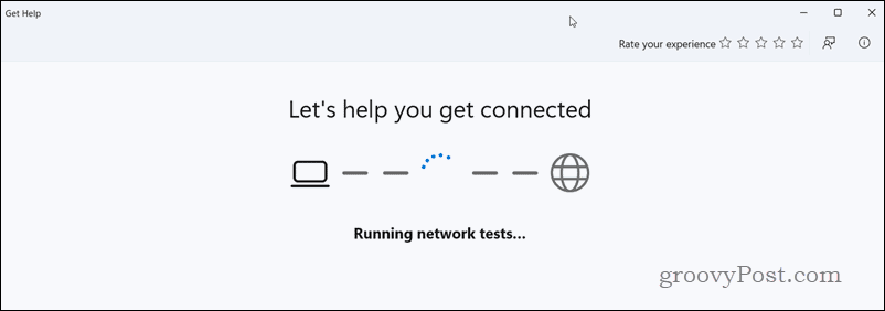 Το εργαλείο αντιμετώπισης προβλημάτων δικτύου σε δράση στα Windows 11