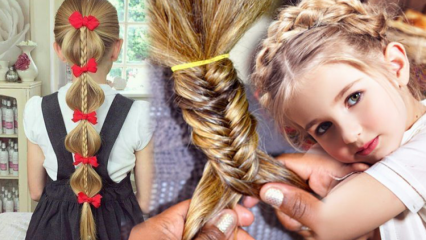 Ποια είναι τα hairstyles των παιδιών που μπορούν να γίνουν στο σπίτι; Πρακτικές και εύκολες σχολικές εφαρμογές