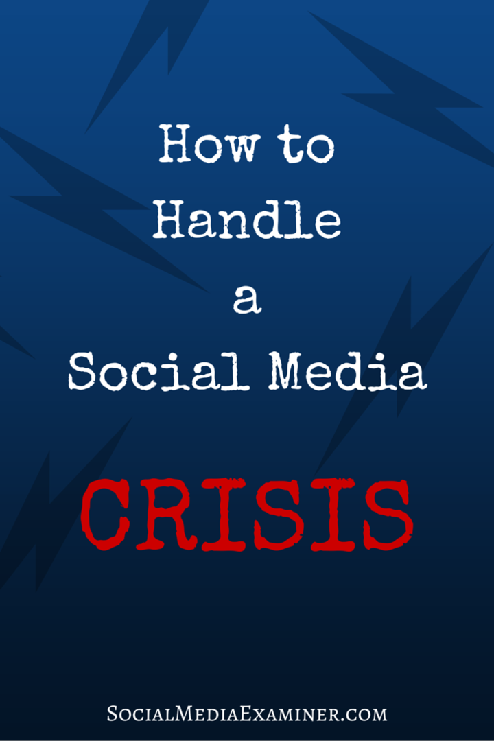 πώς να χειριστείτε μια κρίση στα μέσα κοινωνικής δικτύωσης