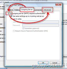 Ρυθμίστε το Outlook 2007 για λογαριασμό GMAIL IMAP