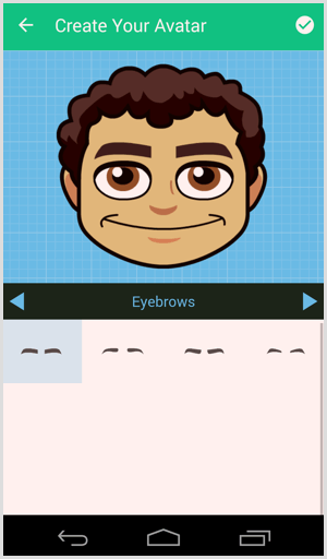 bitmoji προσαρμογή avatar