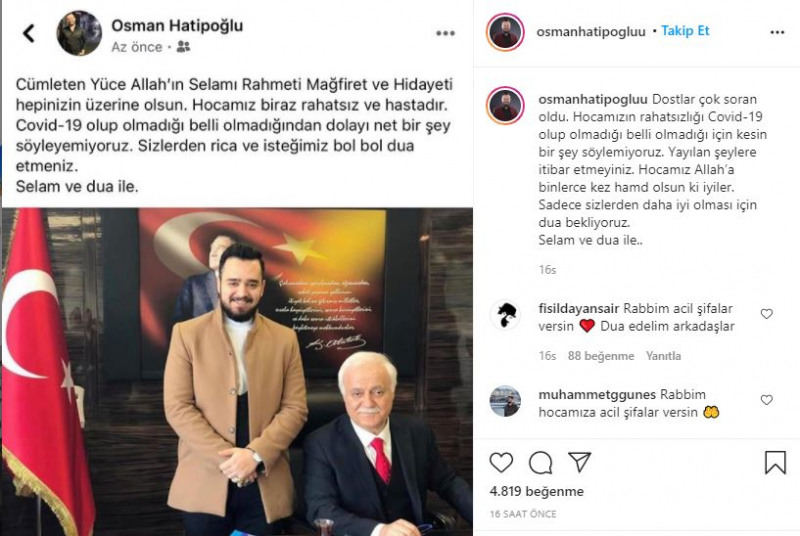 Η Nihat Hatipoğlu βρίσκεται σε εντατική θεραπεία; Ο γιος του Nihat Hatipoğlu Osman Hatipoğlu ανακοίνωσε!