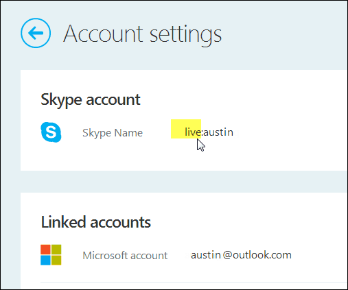 όνομα Skype