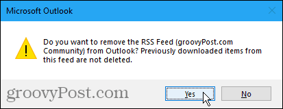 Καταργήστε το παράθυρο διαλόγου επιβεβαίωσης της ροής RSS