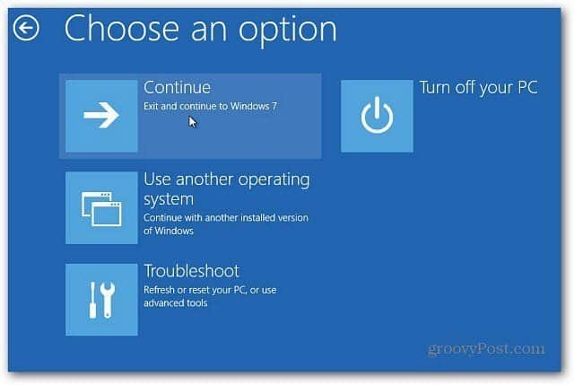 Δημιουργία Windows 8 Χρησιμοποιήστε τον παλιό διαχειριστή εκκίνησης