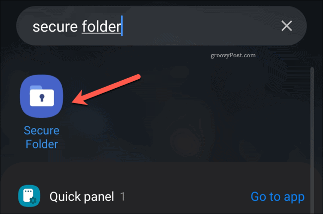 Εικονίδιο συρταριού εφαρμογής Secure Folder
