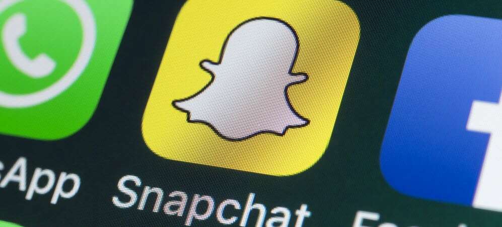 Λογότυπο Snapchat στο κινητό