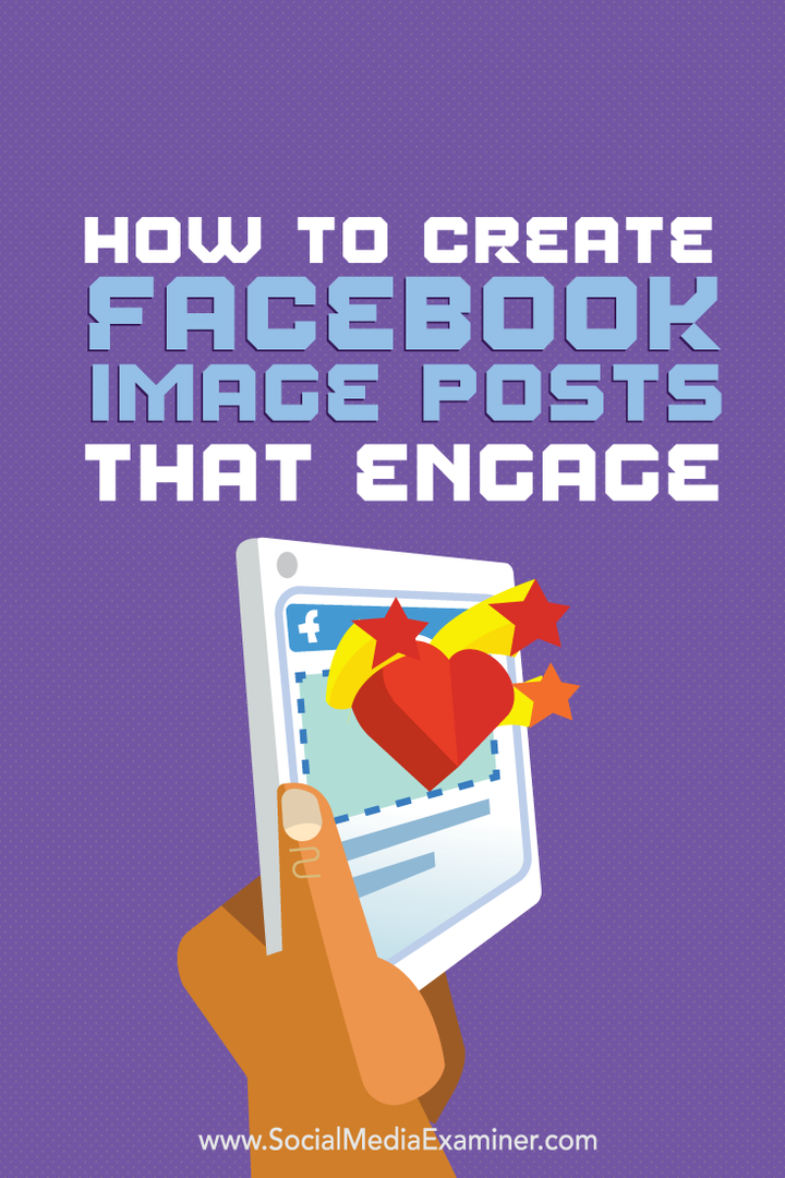 πώς να δημιουργήσετε δημοσιεύσεις εικόνων στο facebook