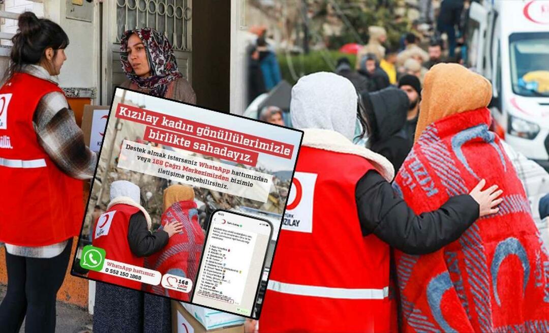 Μια νέα ανακάλυψη από την Τουρκική Ερυθρά Ημισέληνο: Καθιέρωσε μια ειδική γραμμή WhatsApp για τους σεισμόπληκτους