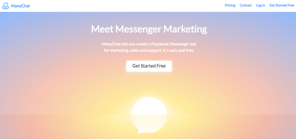 Το ManyChat είναι μια επιλογή για την απόδειξη της εξυπηρέτησης πελατών μέσω των συνομιλιών Messenger.