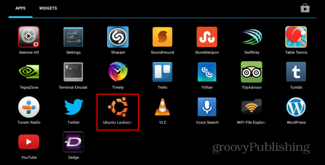 Εικονίδιο Lockscreen του Ubuntu
