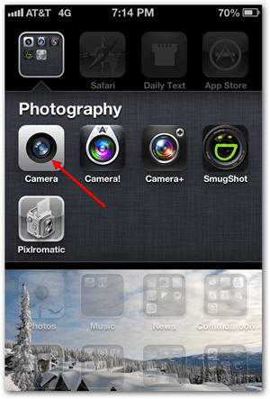 Πάρτε το iPhone iOS Πανοραμική φωτογραφική μηχανή βρύσης