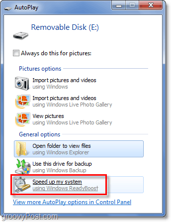 Ενεργοποιήστε το ReadyBoost χρησιμοποιώντας μια κάρτα SD στα Windows 7