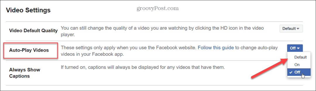 Πώς να απενεργοποιήσετε την αυτόματη αναπαραγωγή βίντεο στο Facebook