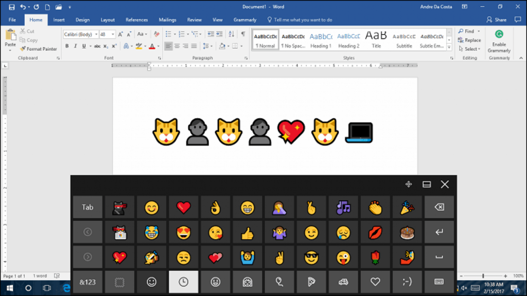 ενεργοποίηση των Windows 10 emoji windows πληκτρολογίου