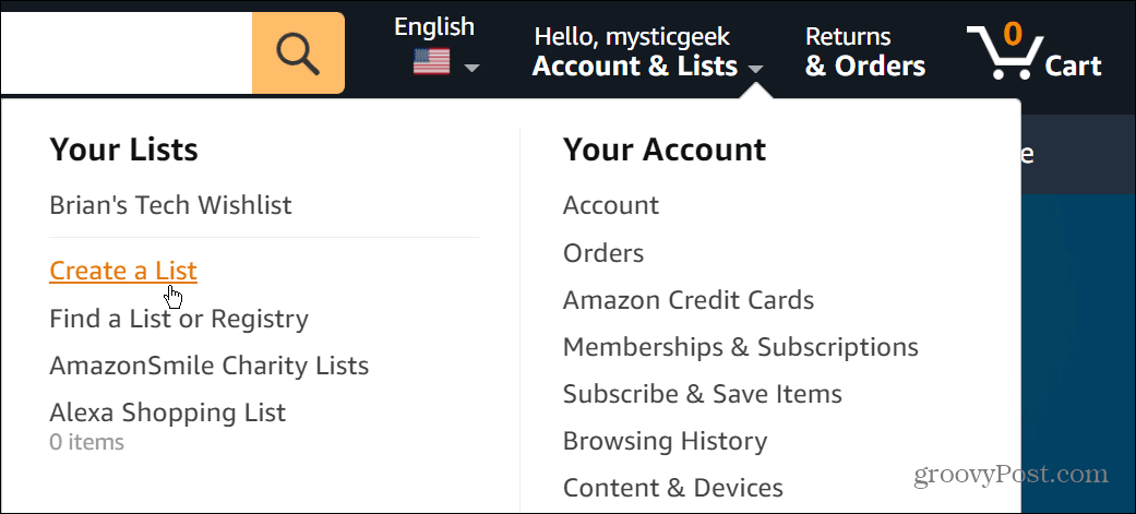 Πώς να μοιραστείτε μια λίστα επιθυμιών του Amazon