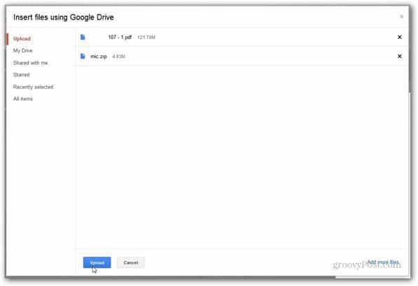 Πώς να συνημμένα στο Gmail Έως 10 GB