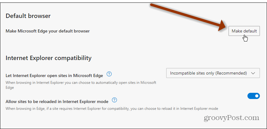 Ορίστε το Edge ως προεπιλεγμένο Windows 11