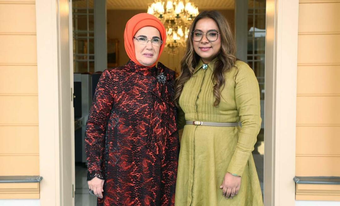 Η Πρώτη Κυρία Ερντογάν συναντήθηκε με τη σύζυγο του Προέδρου της Δημοκρατίας του Σουρινάμ!