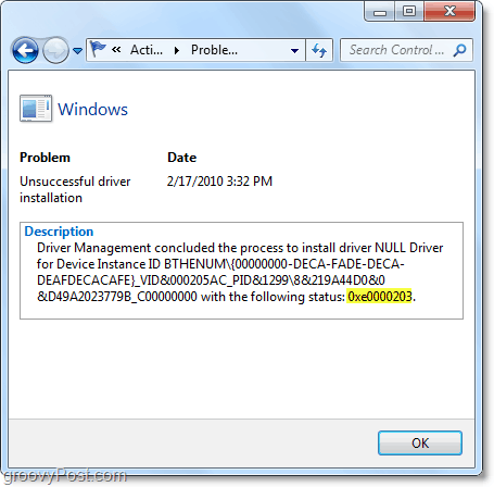 δείτε τεχνικές πληροφορίες, συμπεριλαμβανομένων των κωδικών σφαλμάτων των Windows 7