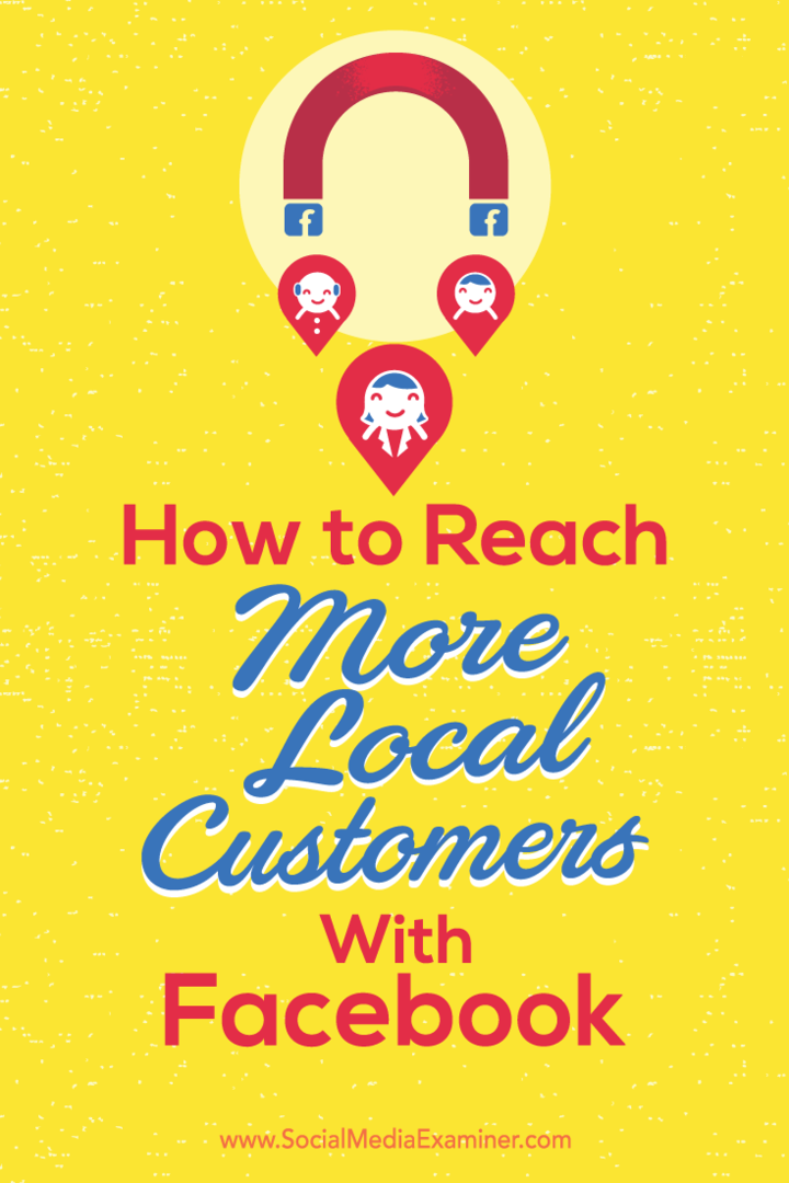 Συμβουλές για το πώς να ενισχύσετε την τοπική προβολή με τους πελάτες στο Facebook.