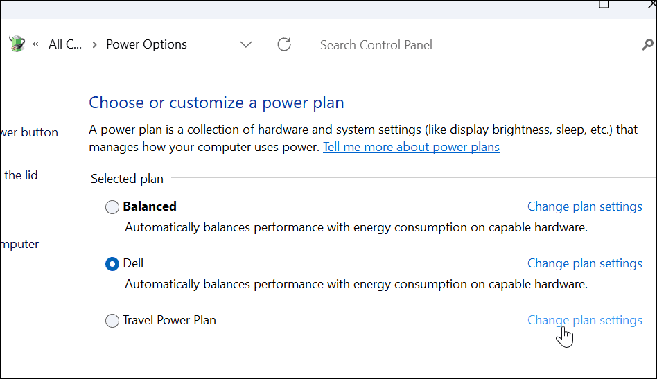 δημιουργήστε ένα προσαρμοσμένο σχέδιο παροχής ενέργειας στα Windows 11