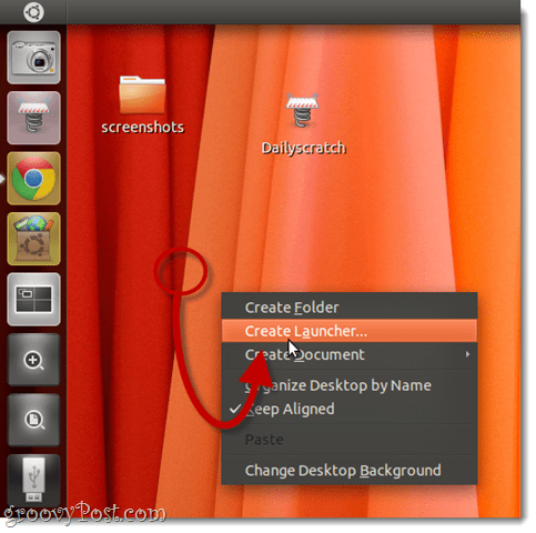 δημιουργήστε εκτοξευτές στο Ubuntu