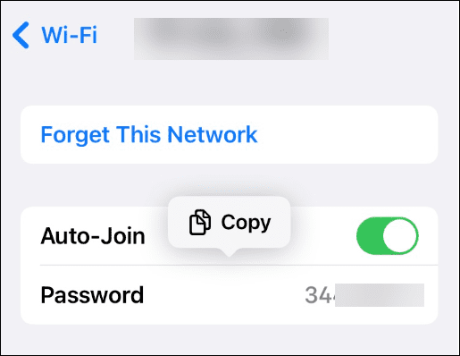 Προβολή αποθηκευμένων κωδικών πρόσβασης δικτύου Wi-Fi στο iPhone