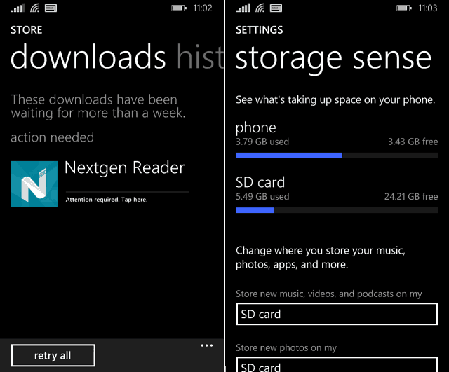 Μετακινήστε τις εφαρμογές από την κάρτα SD στο τηλέφωνο στο Windows Phone 8.1