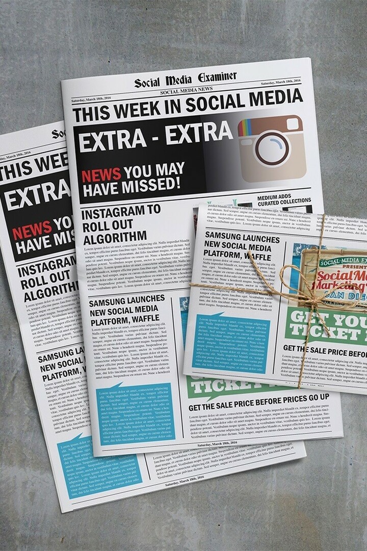 Αλγόριθμος για το Roll out του Instagram: Αυτή την εβδομάδα στα Social Media: Social Media Examiner
