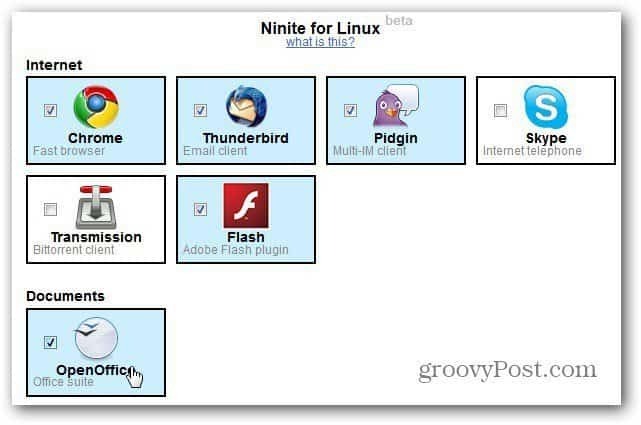 Ninite για το Linux Site