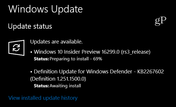 Προεπισκόπηση των Windows 10 Build 16299