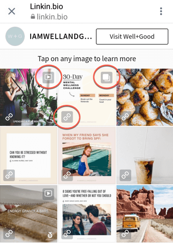 Πώς να προσθέσετε ή να μοιραστείτε έναν σύνδεσμο στο Instagram, παράδειγμα 6.