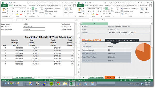 Νέος! Excel 2013 Σας επιτρέπει να προβάλετε τα υπολογιστικά φύλλα δίπλα-δίπλα σε ξεχωριστά Windows