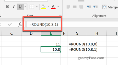 Η λειτουργία ROUND στο Excel