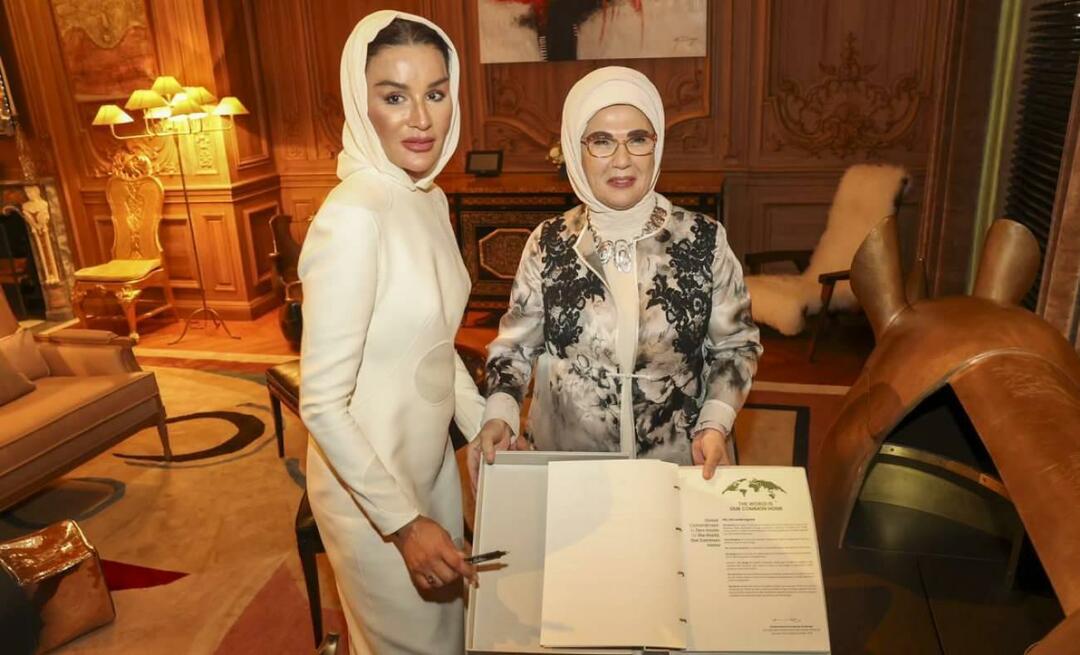 Η Πρώτη Κυρία Ερντογάν συναντήθηκε με τη Σεΐχα Μόζα, μητέρα του Εμίρη του Κατάρ Σεΐχη Αλ Θάνι