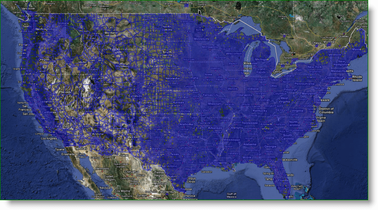 Χάρτες Google Maps Street View Κάλυψη ΗΠΑ
