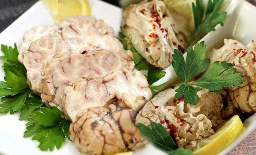 Πώς να φτιάξετε σαλάτα εγκεφάλου; Συνταγή Cold Brain Salad! Σαλάτα εγκεφάλου MasterChef