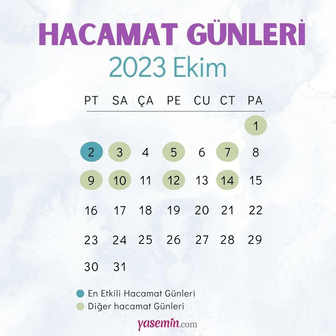 Ημερολόγιο Οκτώβρη Hacamat 2023