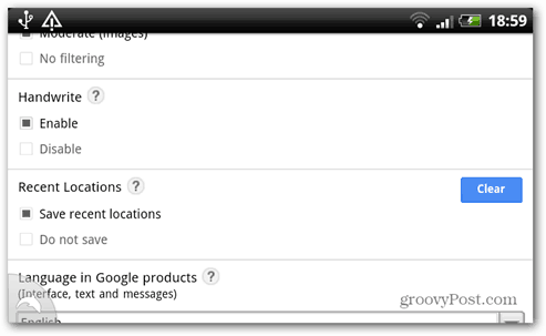 groovypost google enable handwrite