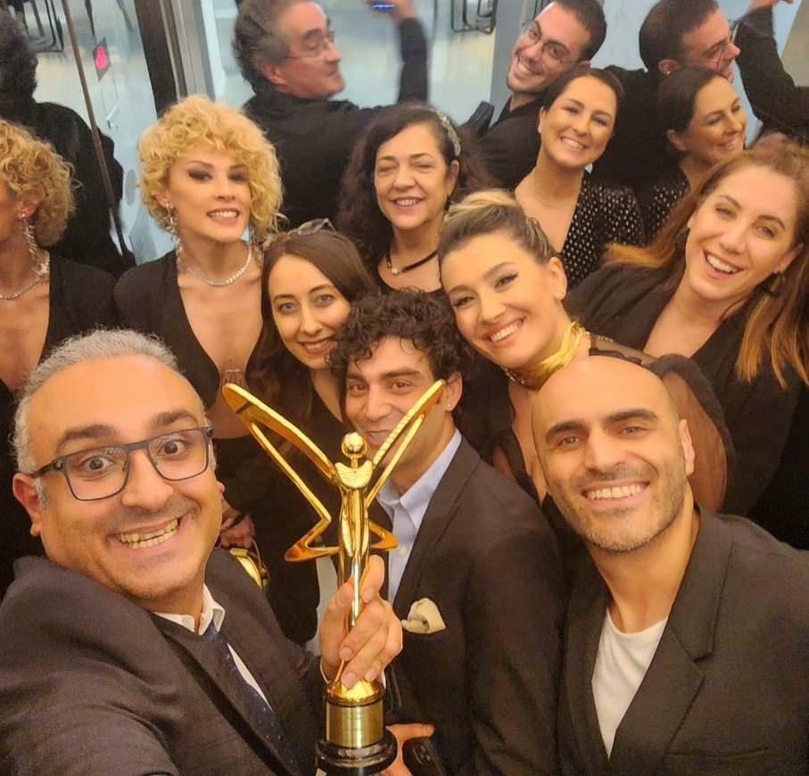 Η ομάδα Güldür Güldür στην τελετή απονομής του βραβείου Golden Butterfly