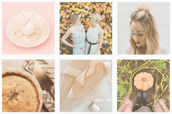 Η ροή Instagram του Lauren Conrad ενοποιείται με τη χρήση του ίδιου φίλτρου σε όλες τις εικόνες.