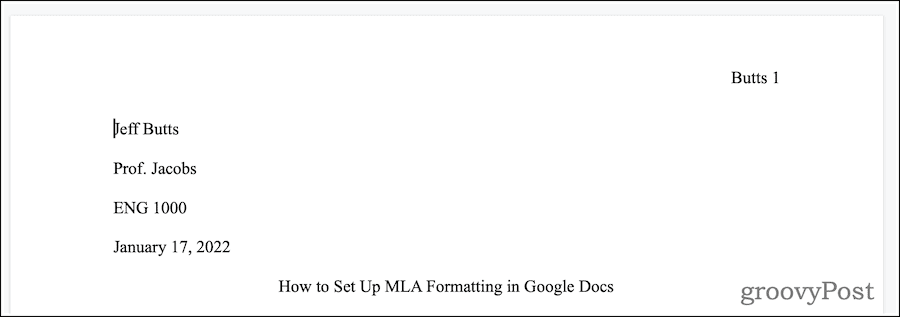 Έγγραφα Google Πώς να ρυθμίσετε τη μορφή MLA στα Έγγραφα Google