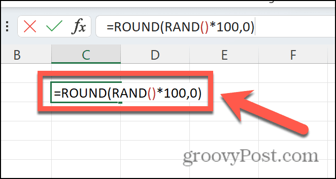 τύπος excel rand