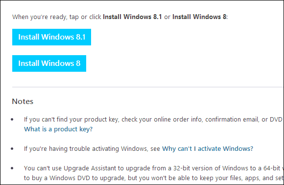 Windows 8.1 Λήψη σελίδας