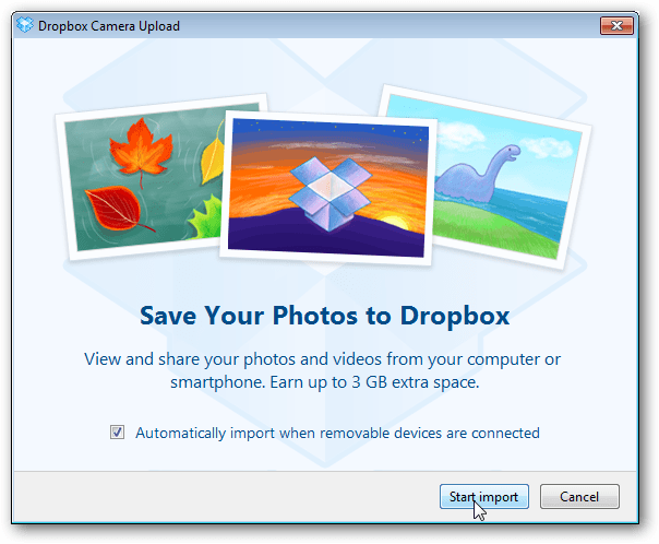 Dropbox Προσφορά 3Gigs του ελεύθερου χώρου για τη χρήση της νέας λειτουργίας συγχρονισμού φωτογραφιών