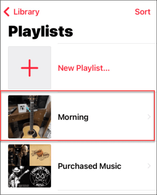 αλλαγή μιας εικόνας λίστας αναπαραγωγής στη μουσική της Apple