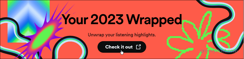 Spotify τυλιγμένο πανό 2023