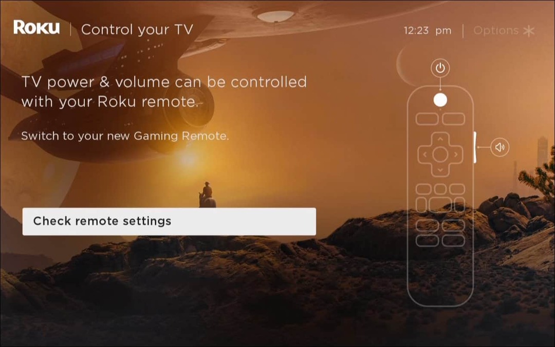 Το Roku Remote Volume δεν λειτουργεί
